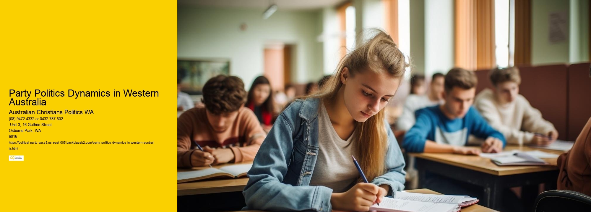 The Politics of Age and Generation in Western Australia