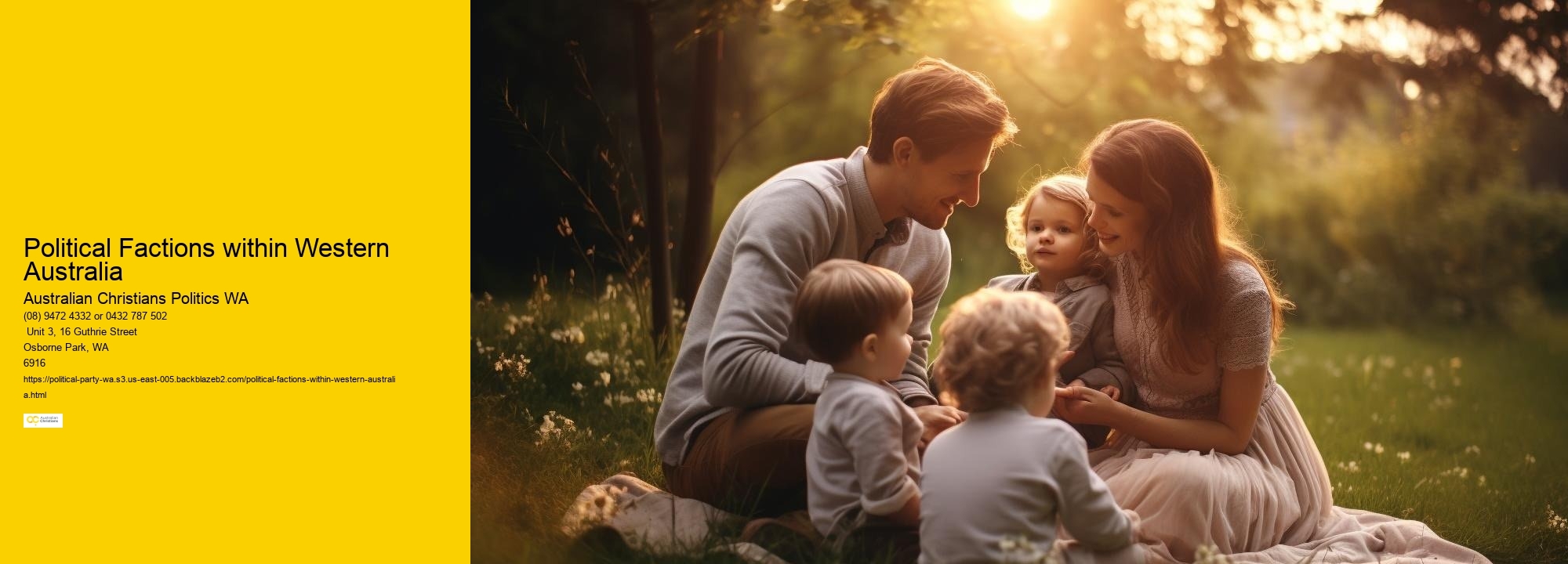 Western Australia Party Policies